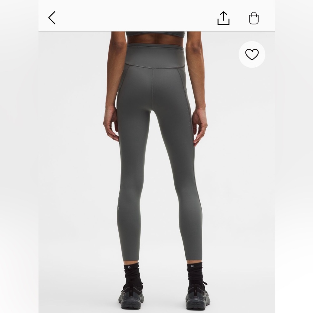 Lululemon Fast and Free High Rise Tights 25” Size 8 in Gray - Picture 11 of 14